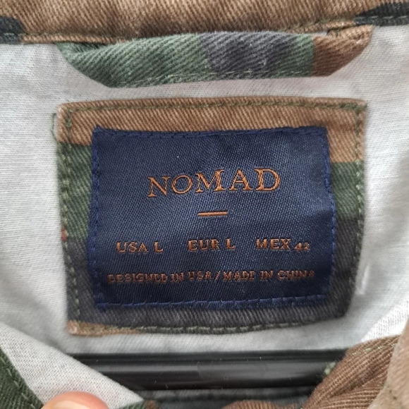 Nomad Men's Camo Brown Green Black Hooded Hunting Outdoor Jacket Size Large - Picture 5 of 8